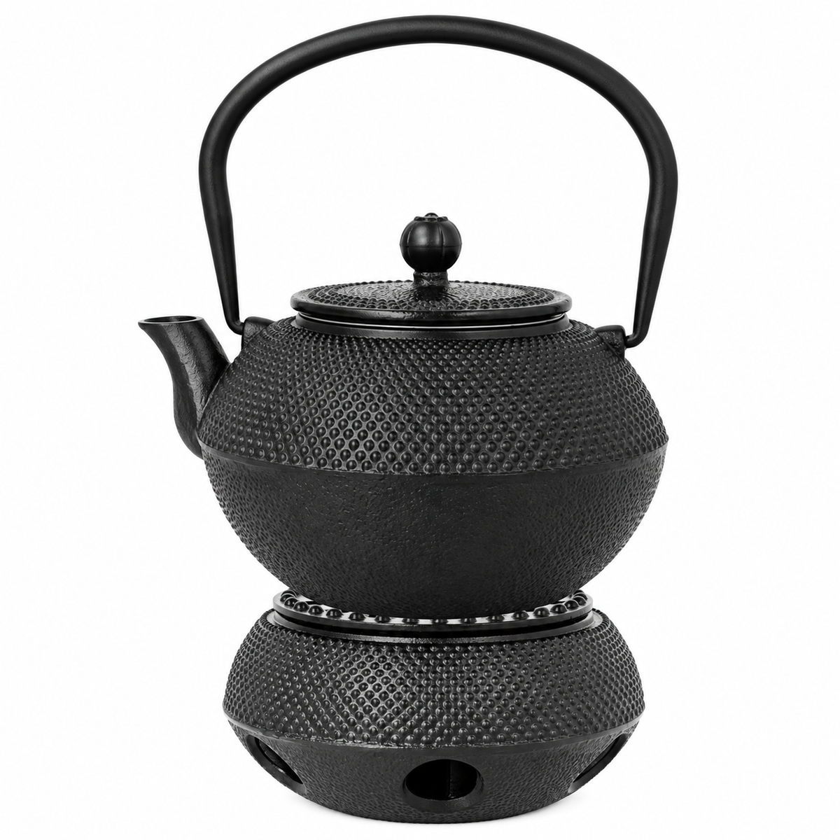 Théière en fonte 850 ml – Filtre inox et réchaud à bougie