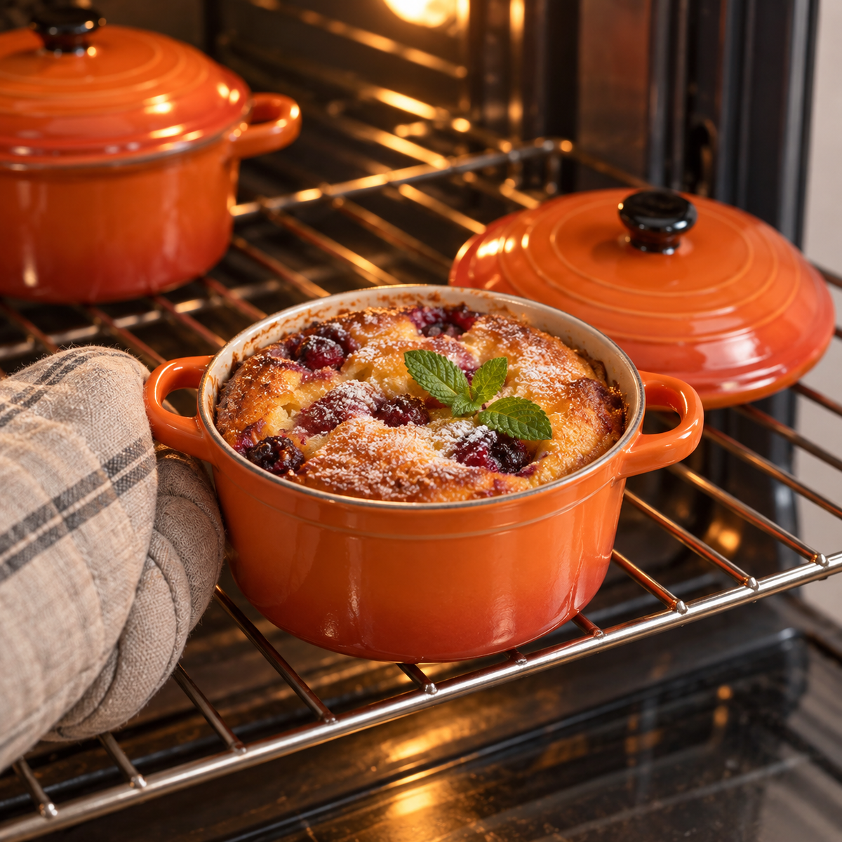 Mini-cocotte en porcelaine avec couvercle – 300 ml